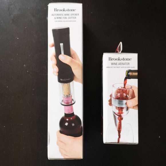 Brookstone wine tools 2 pcs set